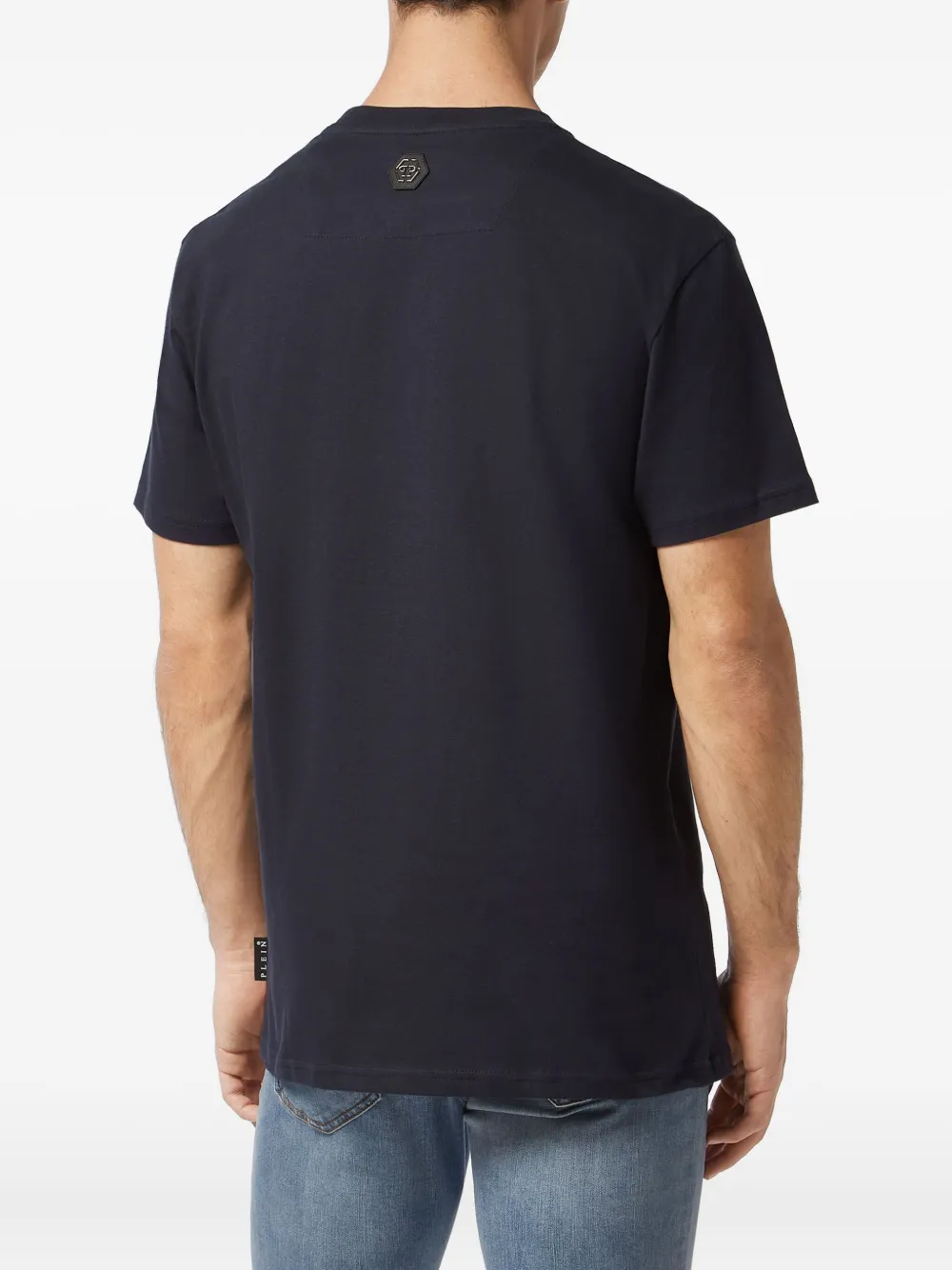 Philipp Plein T-shirt met teddybeer en kristallen Blauw