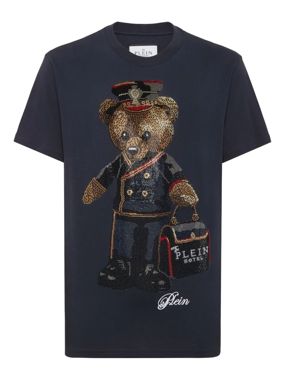 Philipp Plein Camiseta Teddy Bear com cristais | Azul | Image 1