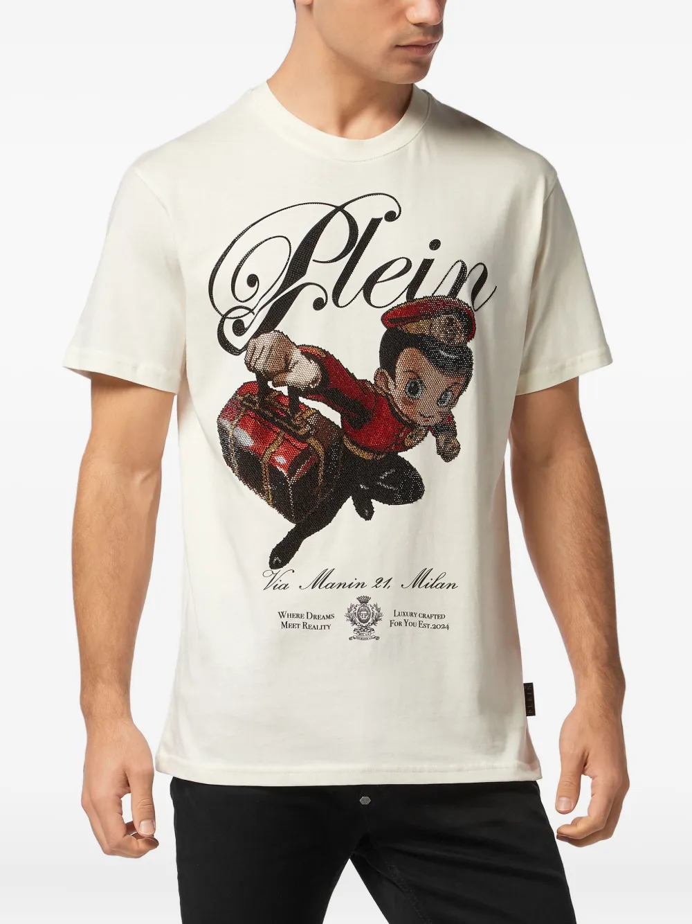 Philipp Plein Boy Stones T-shirt Wit