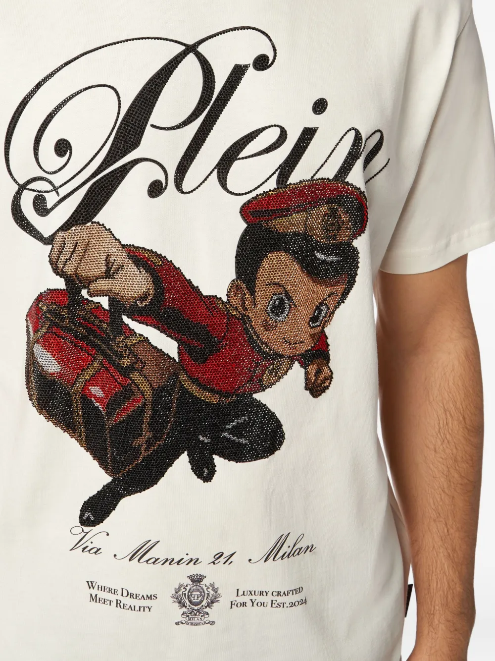Philipp Plein Boy Stones T-shirt Wit