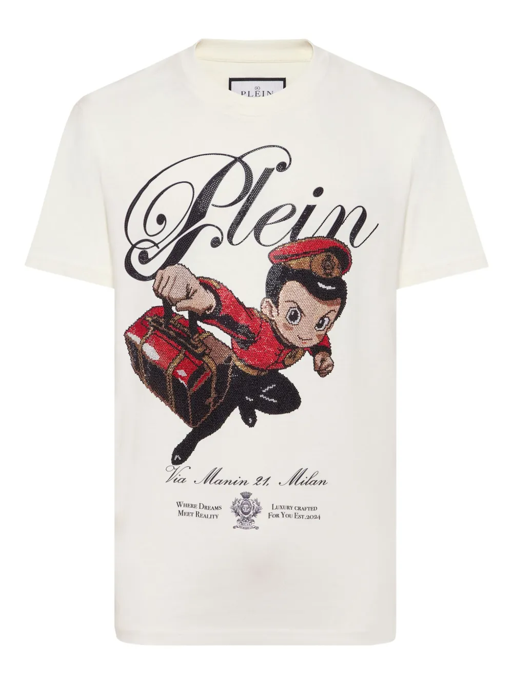 Philipp Plein Boy Stones T-shirt Wit