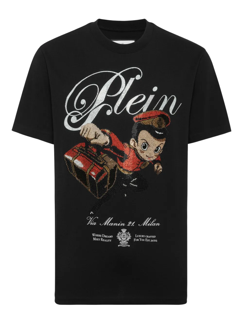 Philipp Plein crystal-embellished T-shirt | Black | Image 1