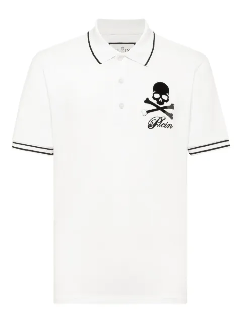 Philipp Plein skull-and-bones piqué polo shirt
