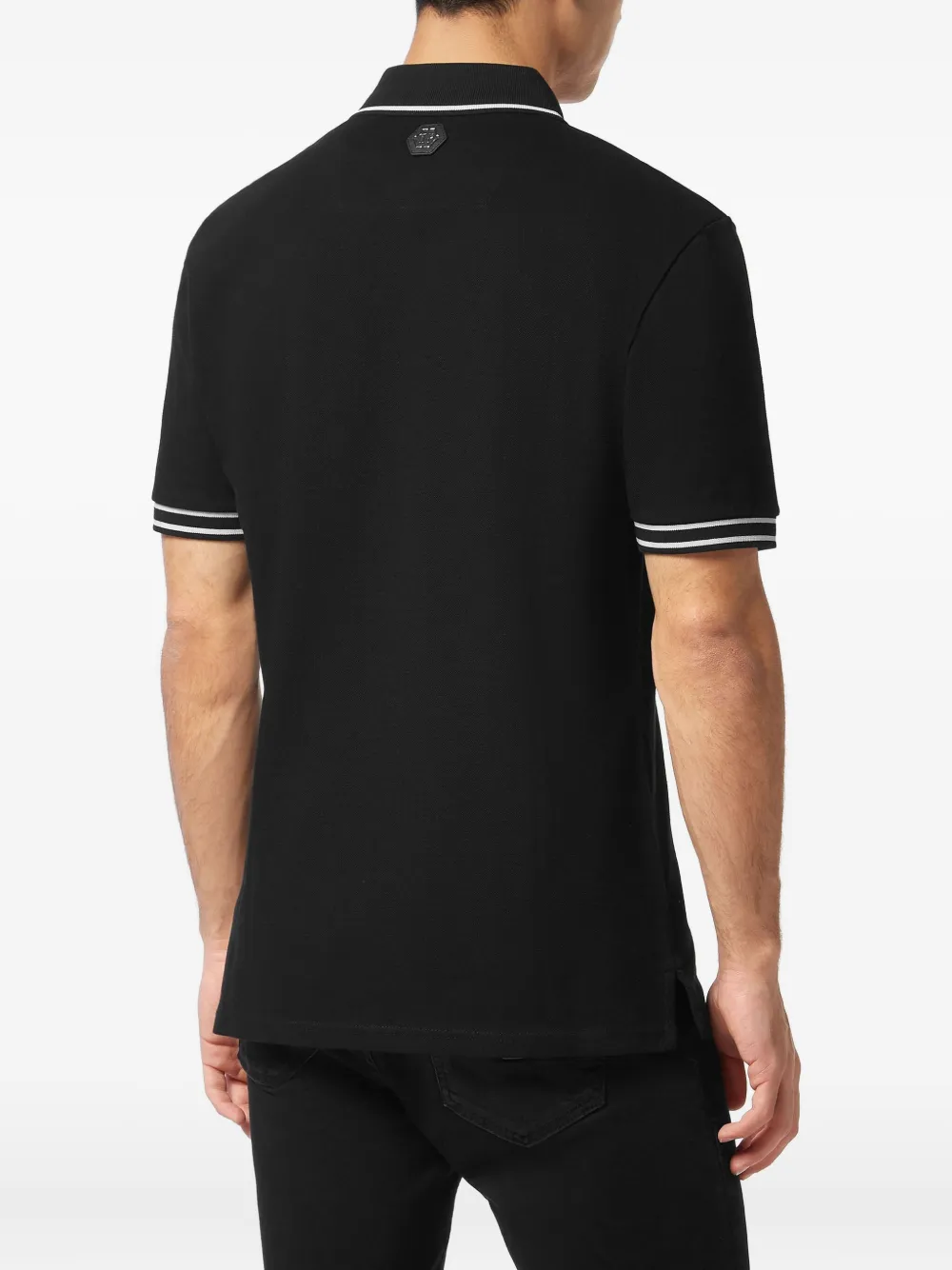 Philipp Plein Poloshirt met doodskopprint Zwart