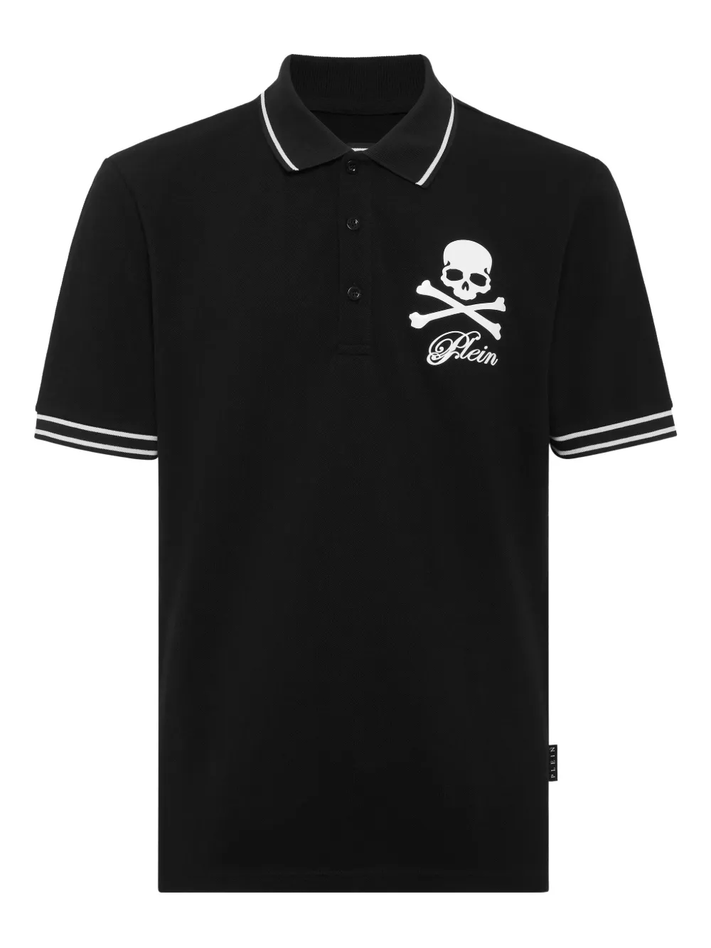 Philipp Plein Poloshirt met doodskopprint Zwart