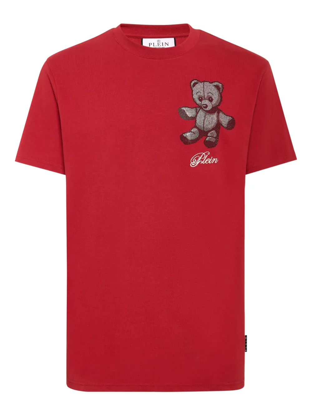 Philipp Plein teddy bear strass T-shirt Rood