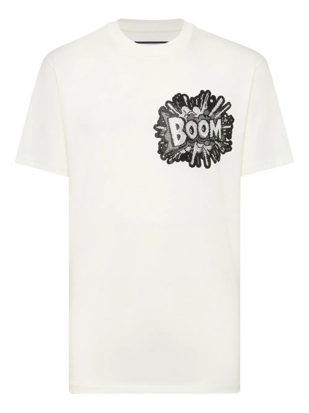 Philipp Plein Boom sequin-embellished T-shirt Wit