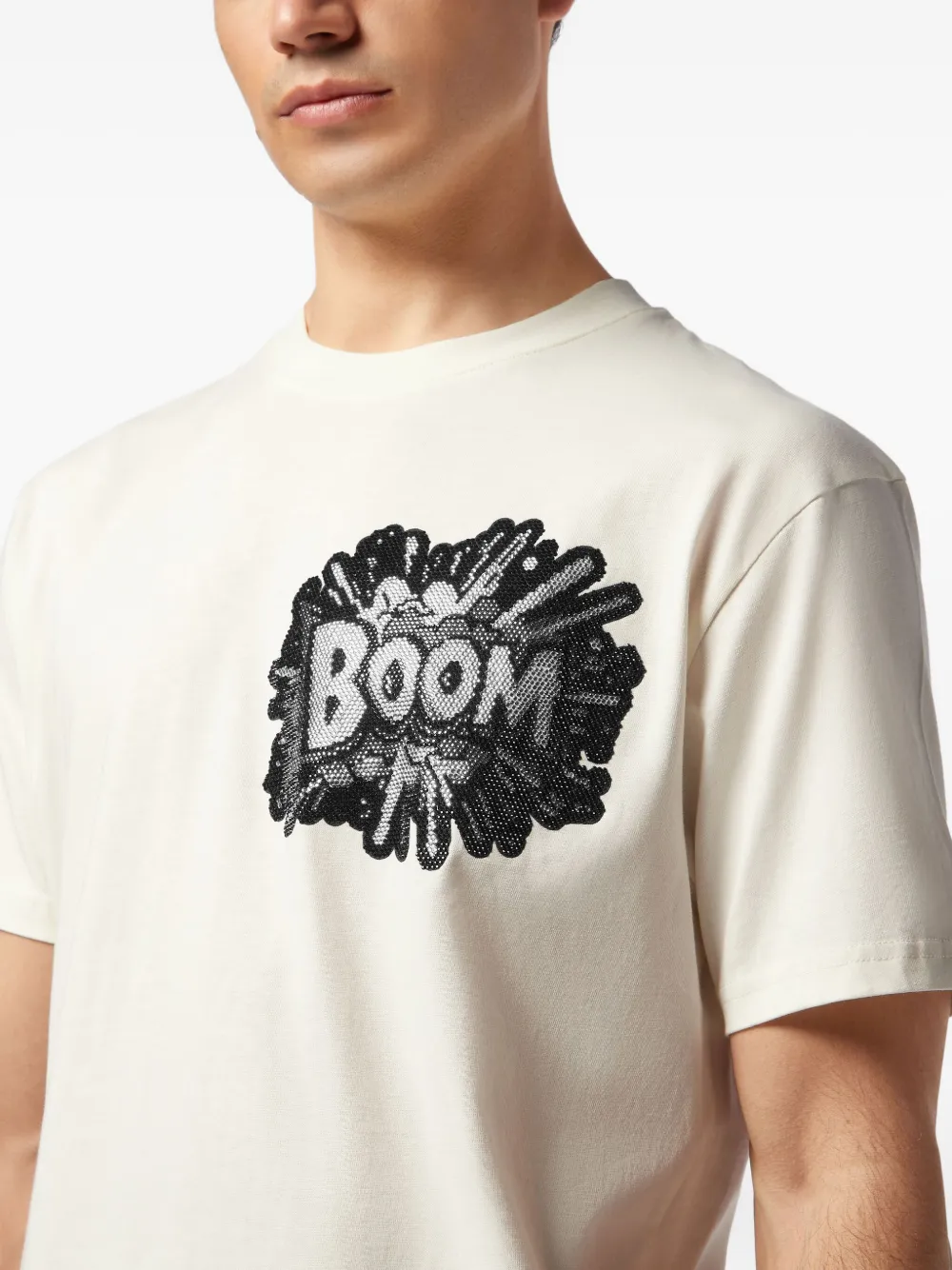 Philipp Plein Boom sequin-embellished T-shirt Wit