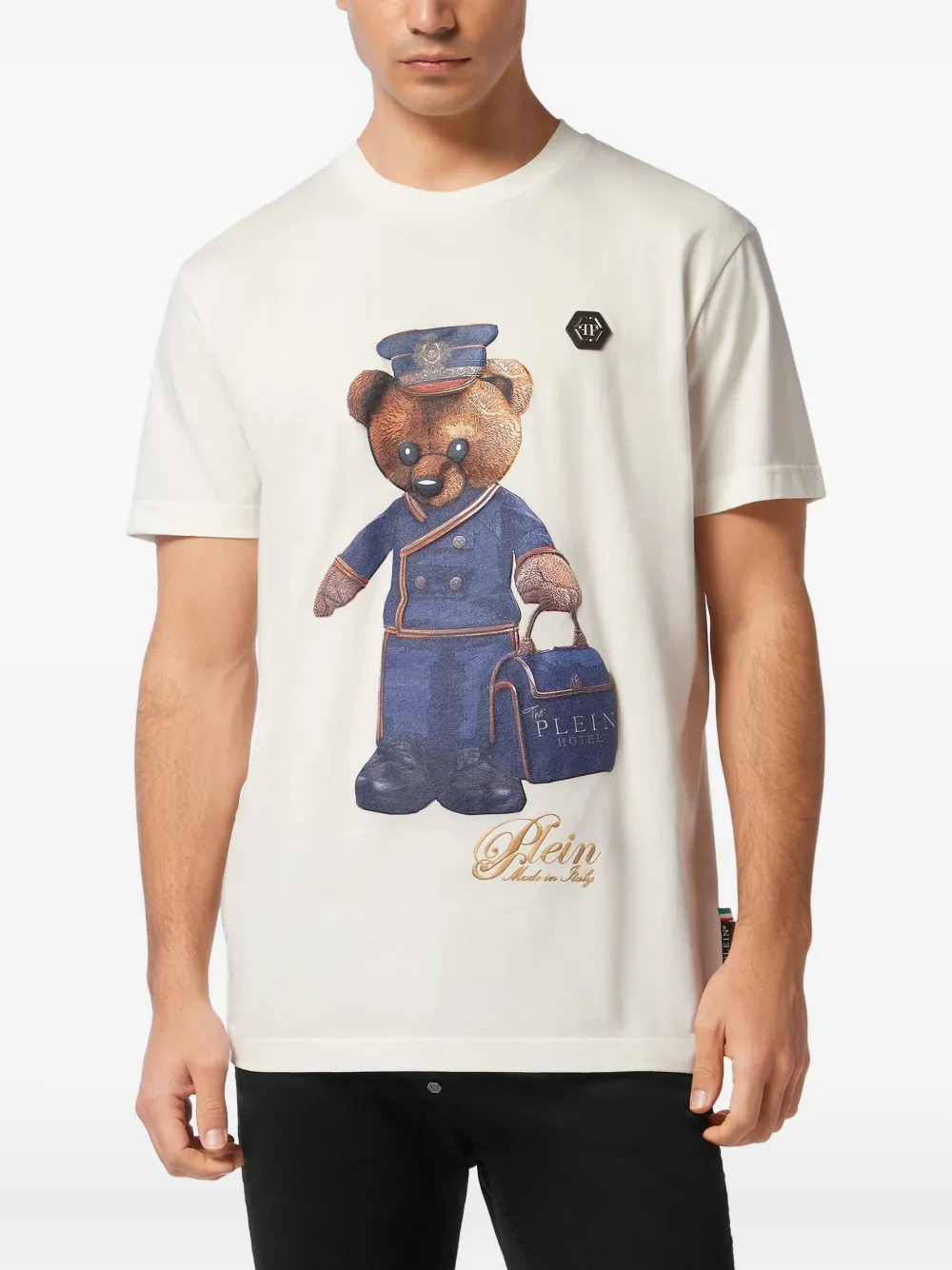 Philipp Plein Teddy Doorman T-shirt Wit