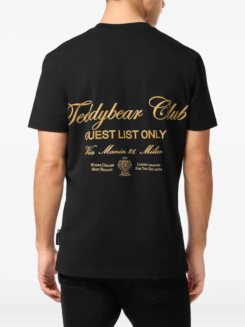 Philipp Plein T-shirt met teddybeerprint Zwart