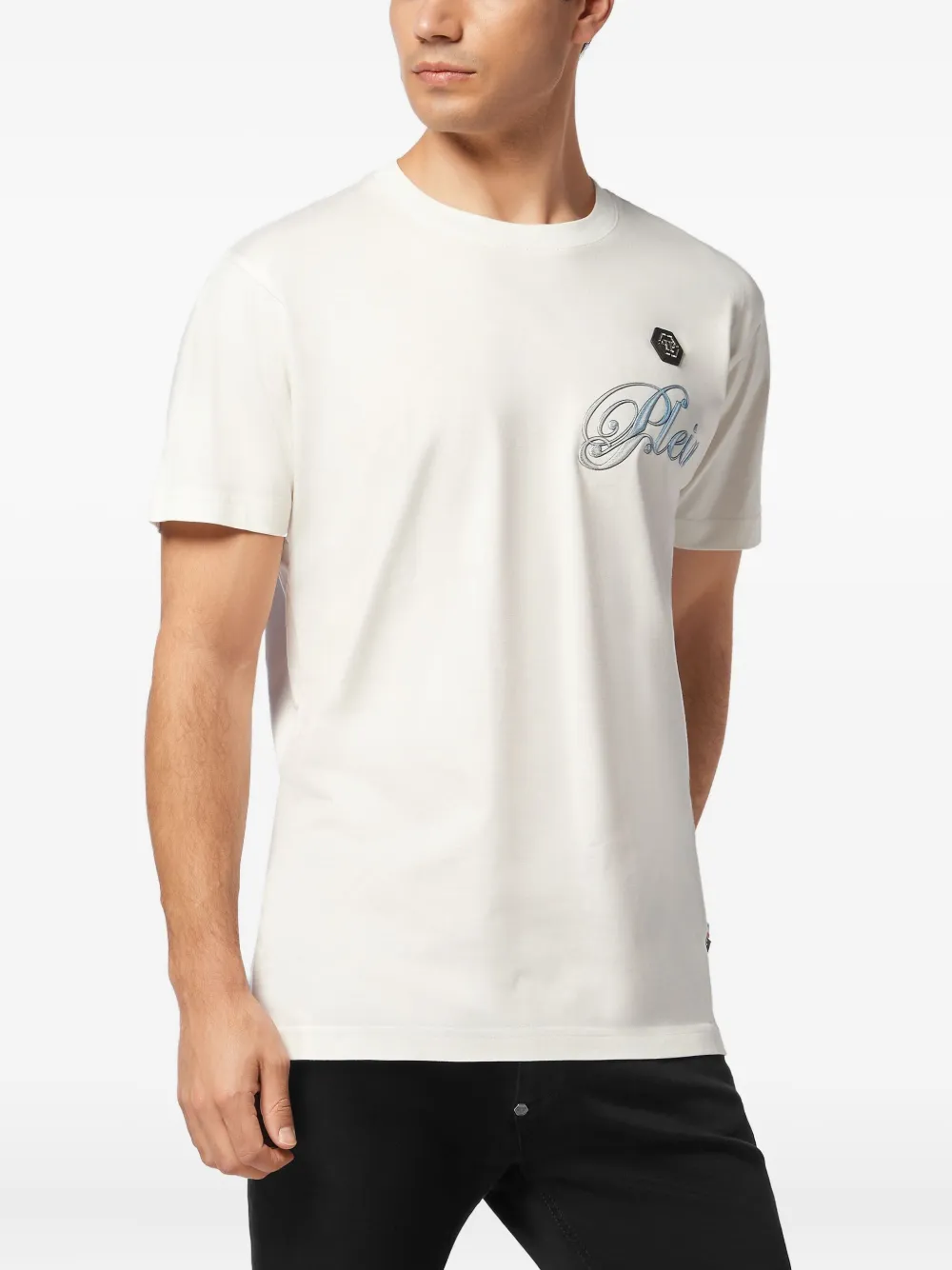 Philipp Plein skull-print cotton T-shirt Wit