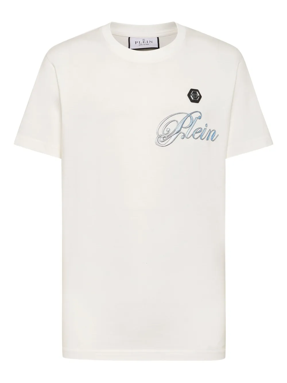 Philipp Plein skull-print cotton T-shirt Wit