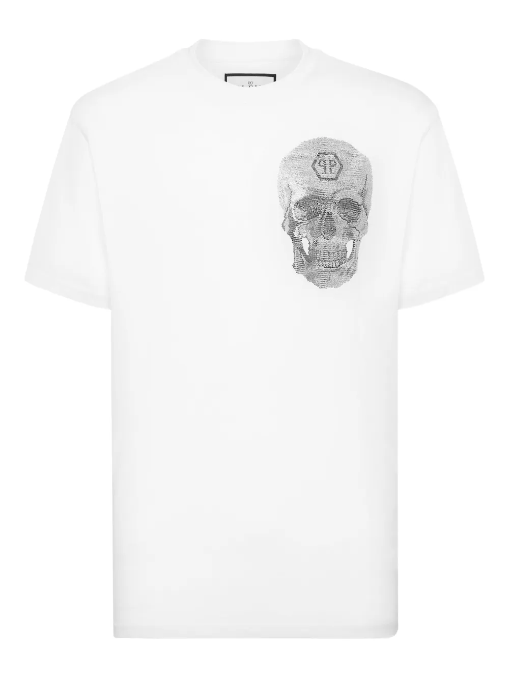 crystal-skull cotton T-shirt