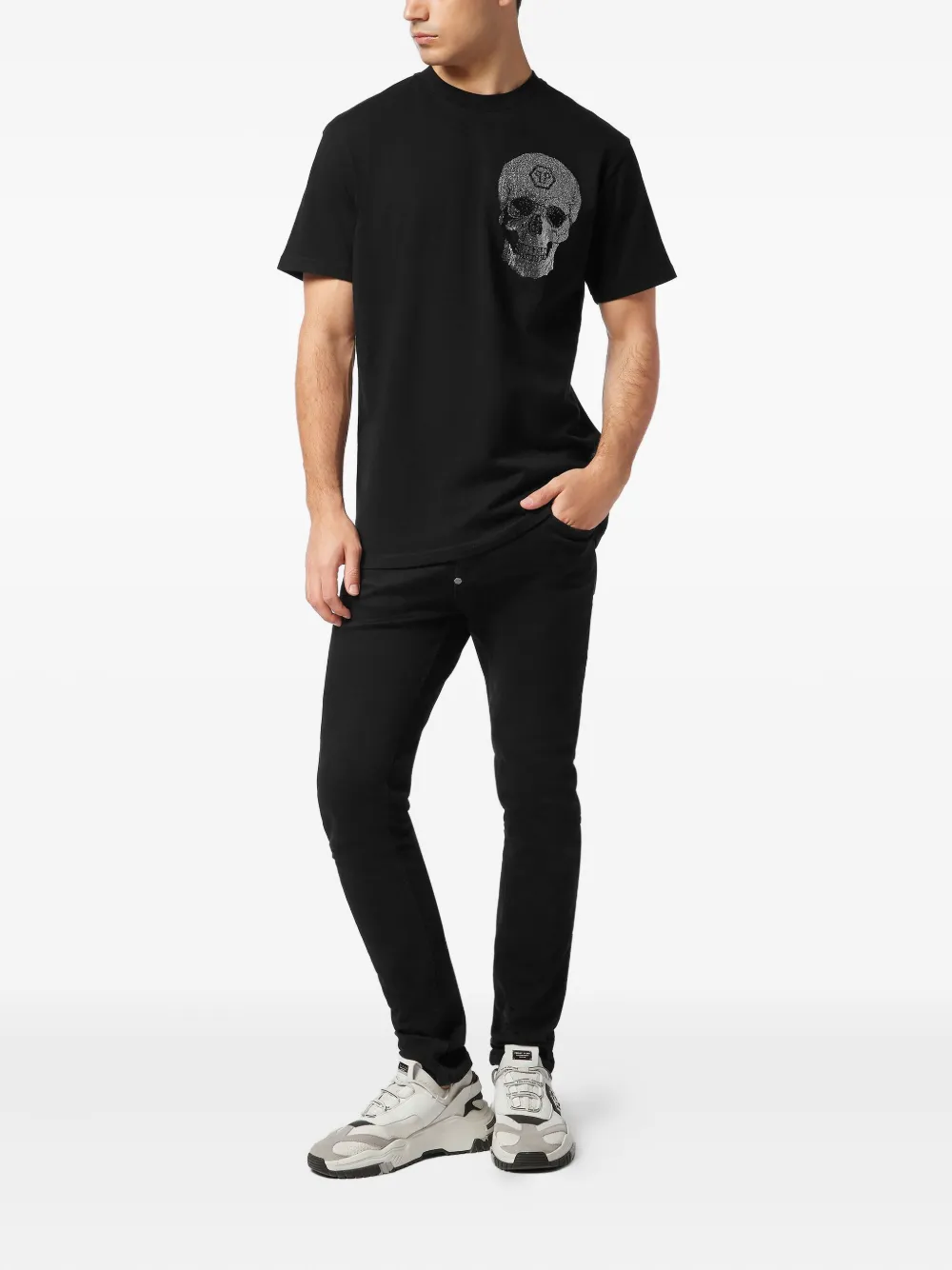 Philipp Plein crystal-embellish cotton T-shirt | T-Shirts | Image 2