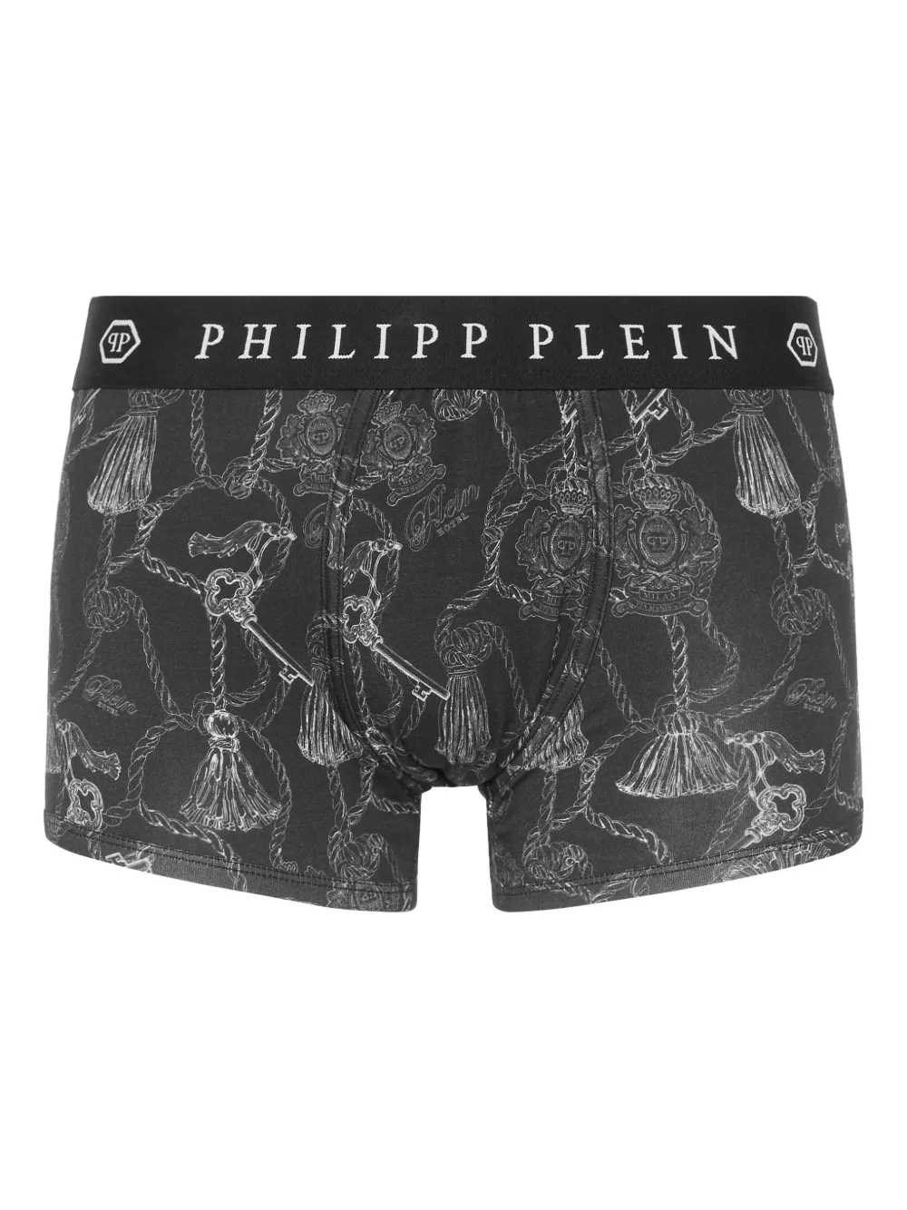 Philipp Plein Boxershorts met kwastjes "02 black"