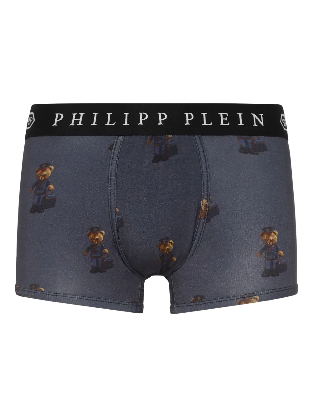 Philipp Plein Boxershorts met teddybeerprint Blauw