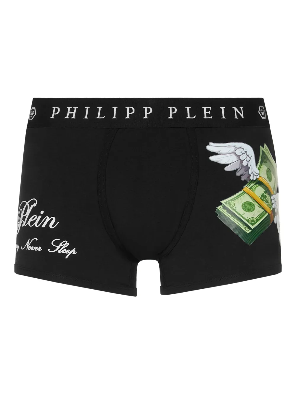 Philipp Plein Flying Money boxershorts Zwart