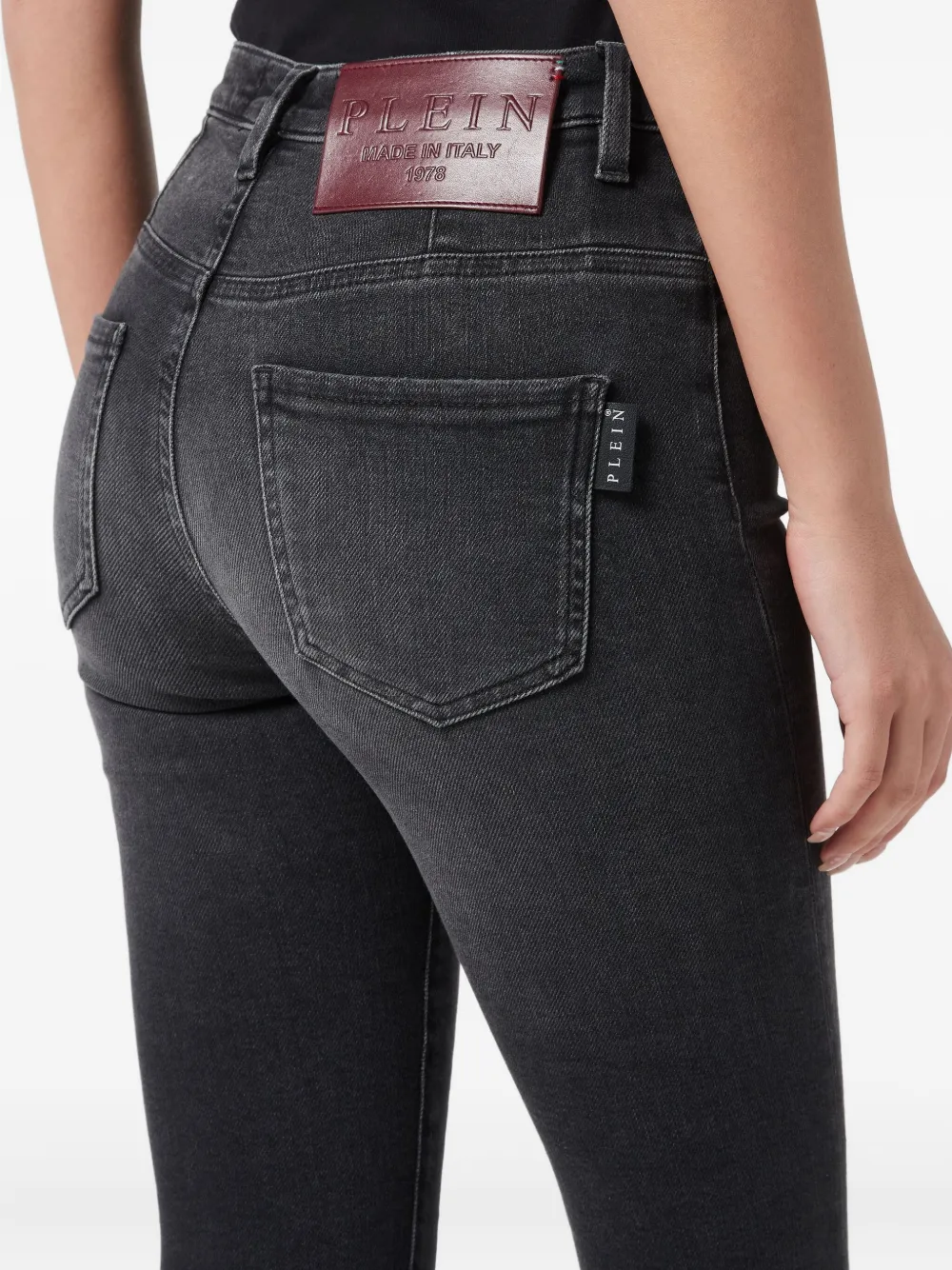 Philipp Plein Stretch-katoenen jeans Zwart