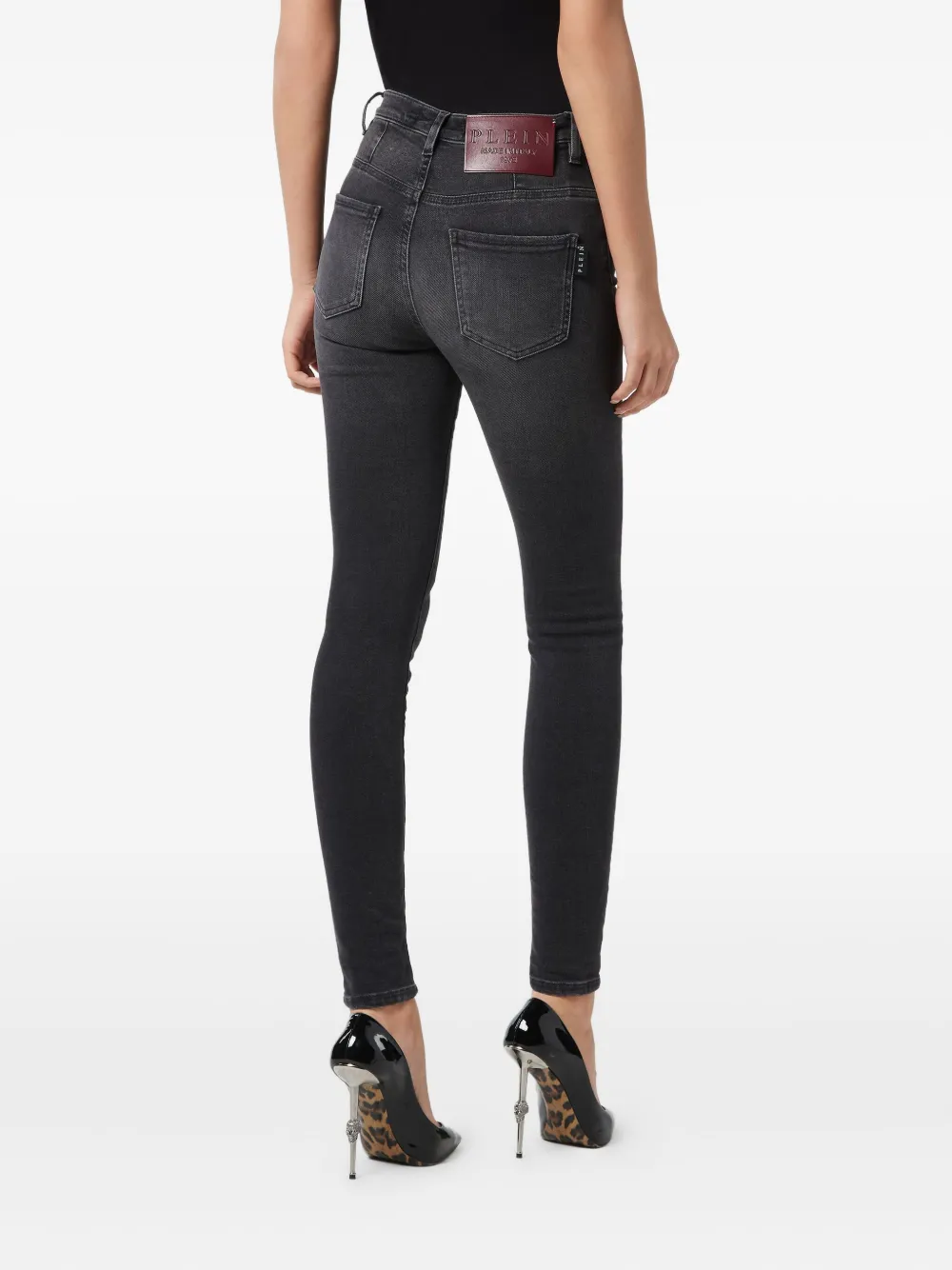 Philipp Plein Stretch-katoenen jeans Zwart