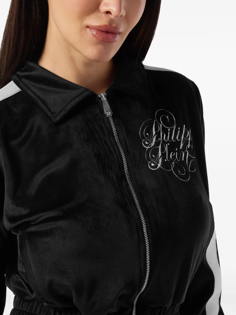 Philipp Plein Trainingsjack met vlakken Zwart