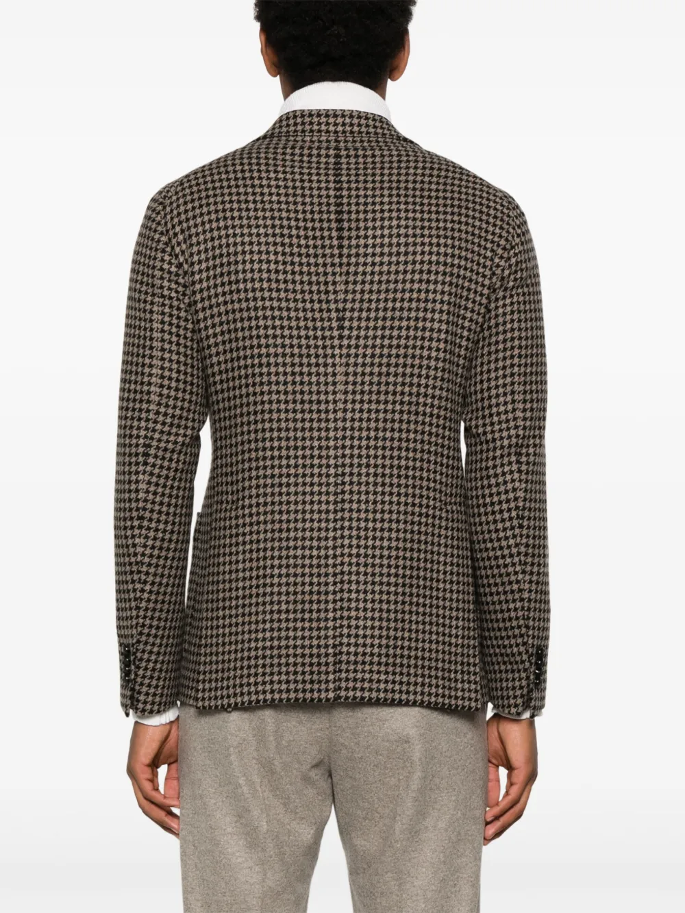 Tagliatore Blazer met pied-de-poule print Zwart