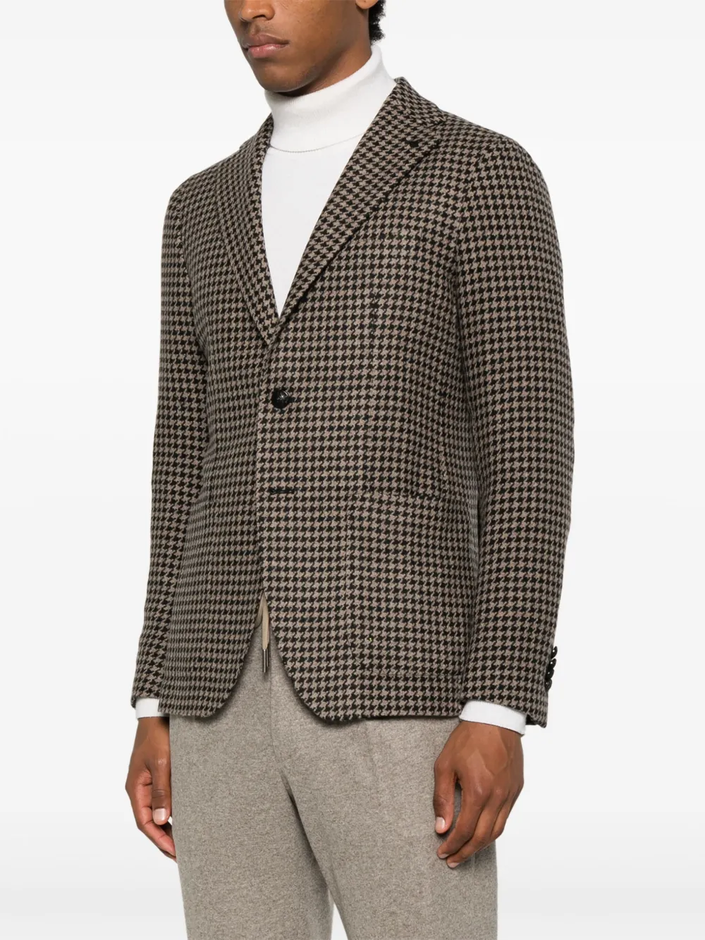 Tagliatore Blazer met pied-de-poule print Zwart