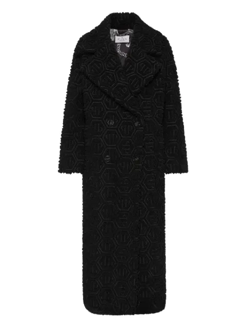 Philipp Plein monogram teddy coat