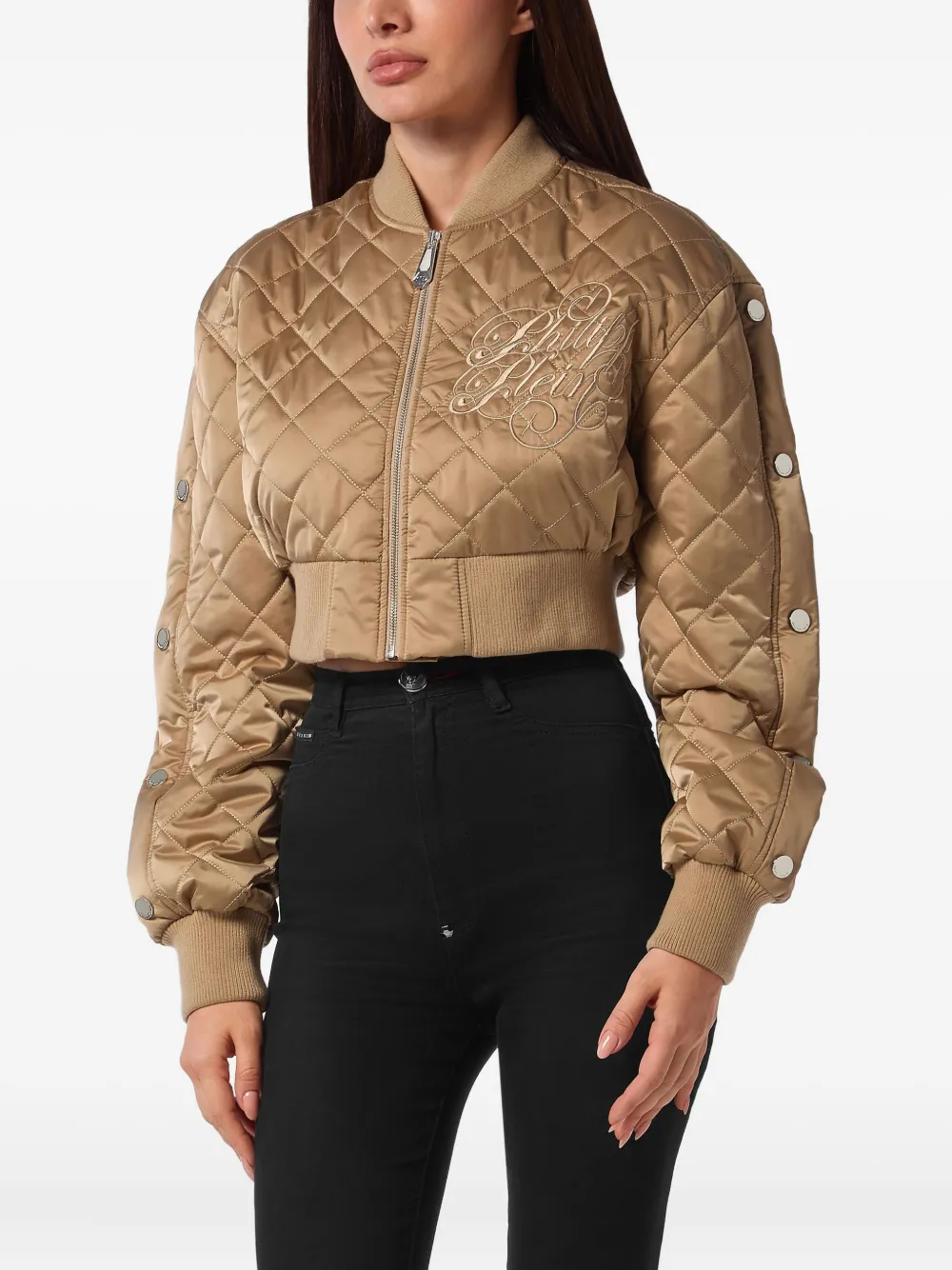 Philipp Plein Gewatteerd jack Beige