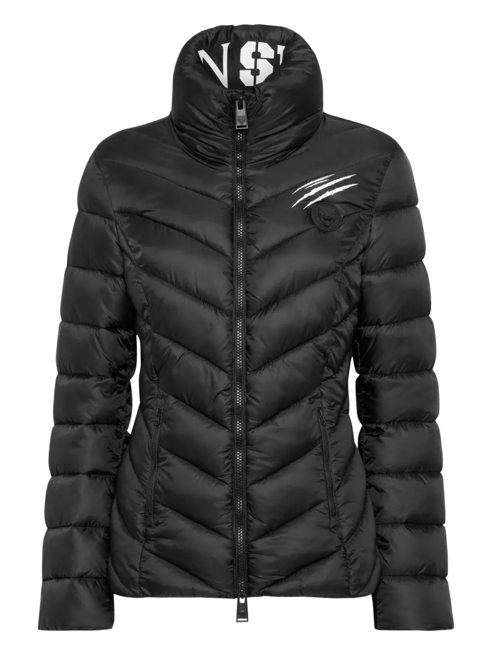 Plein Sport Piumino trapuntato - Nero