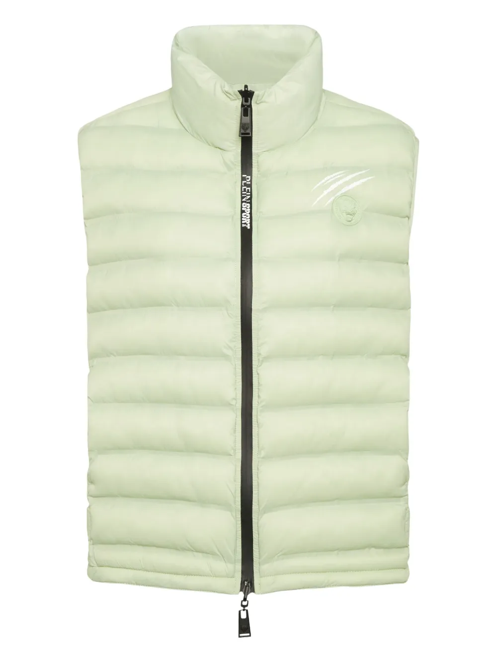 Plein Sport Gilet smanicato a collo alto - Verde