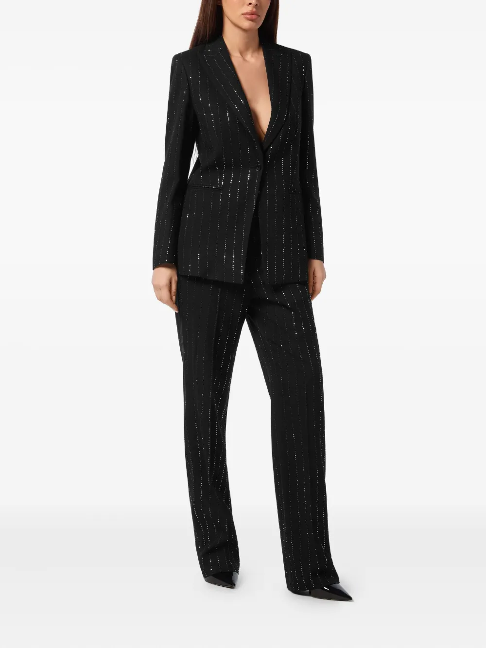 Philipp Plein Blazer verfraaid met kristallen Zwart