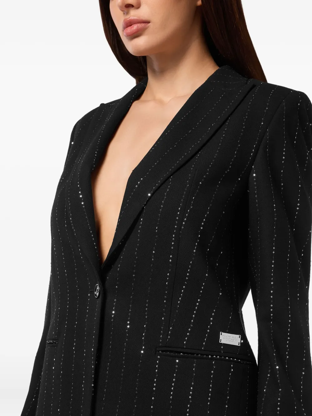 Philipp Plein Blazer verfraaid met kristallen Zwart