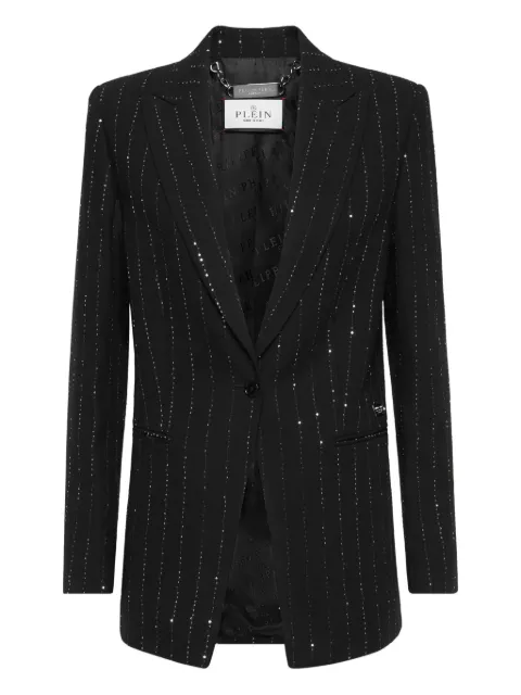 Philipp Plein crystal-embellished blazer 