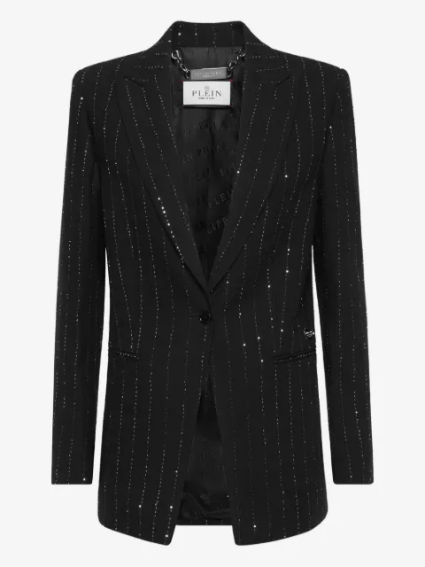 Philipp Plein crystal-embellished blazer 