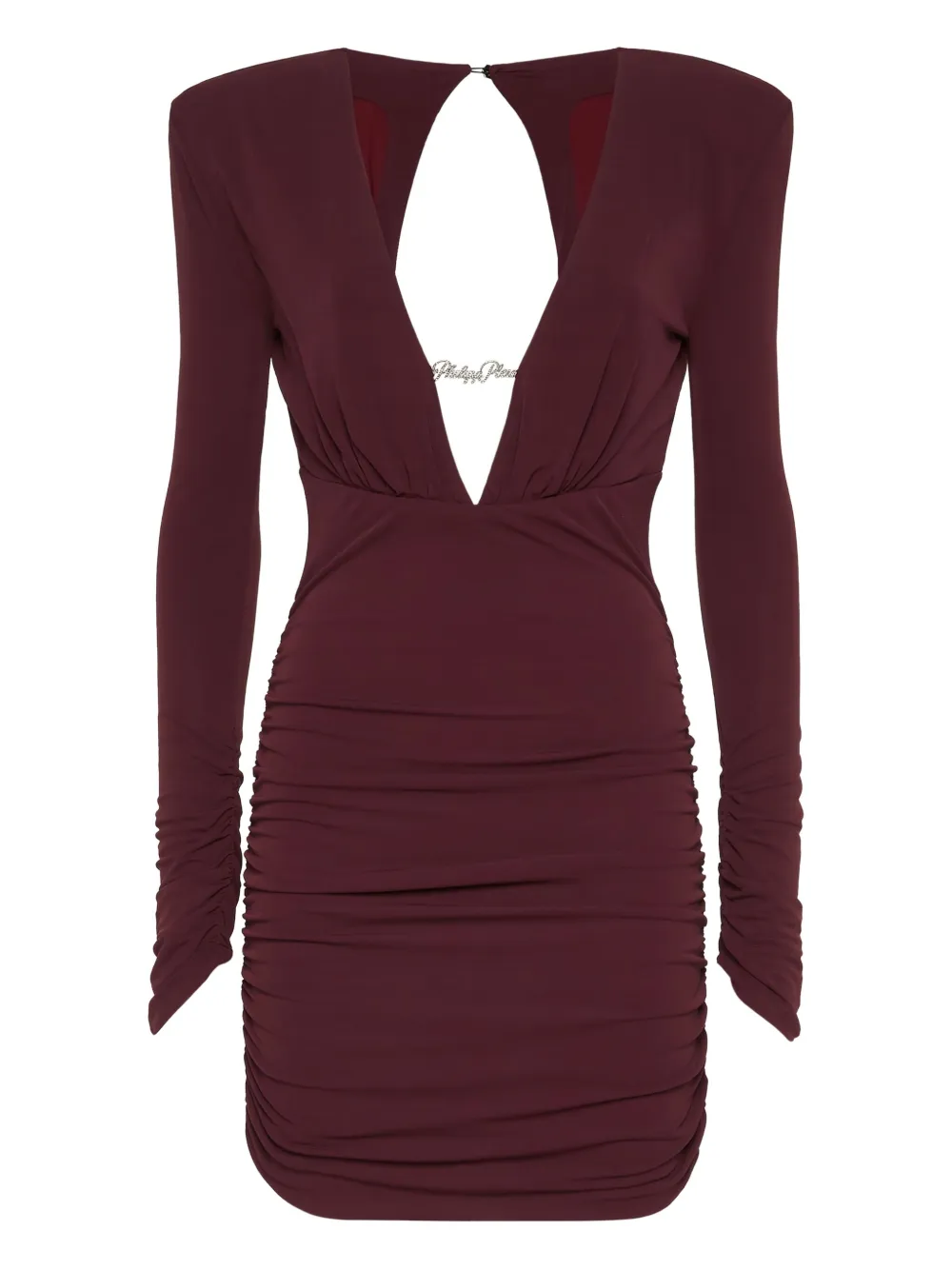 Philipp Plein Mini-jurk met ruches Rood