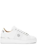 Philipp Plein leather-panel sneakers - White
