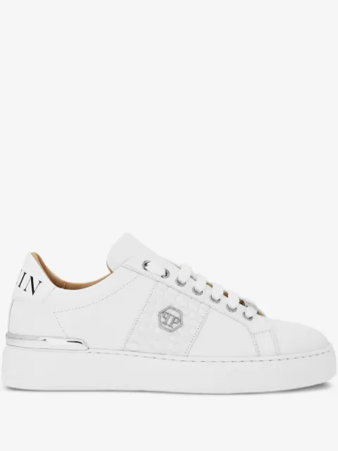 Philipp Plein Hexagon leather-panel sneakers