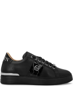 Prada レザースニーカー | ブラック | FARFETCH JP