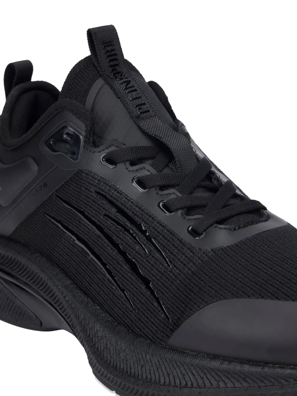 Plein Sport Logo-detail Sneakers In Black