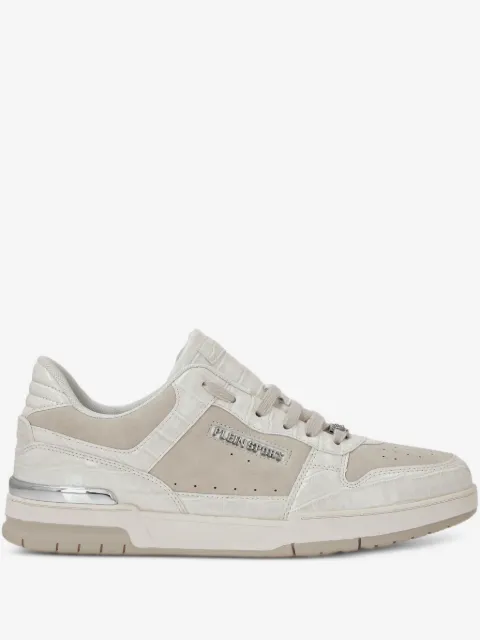 Plein Sport crocodile-effect sneakers