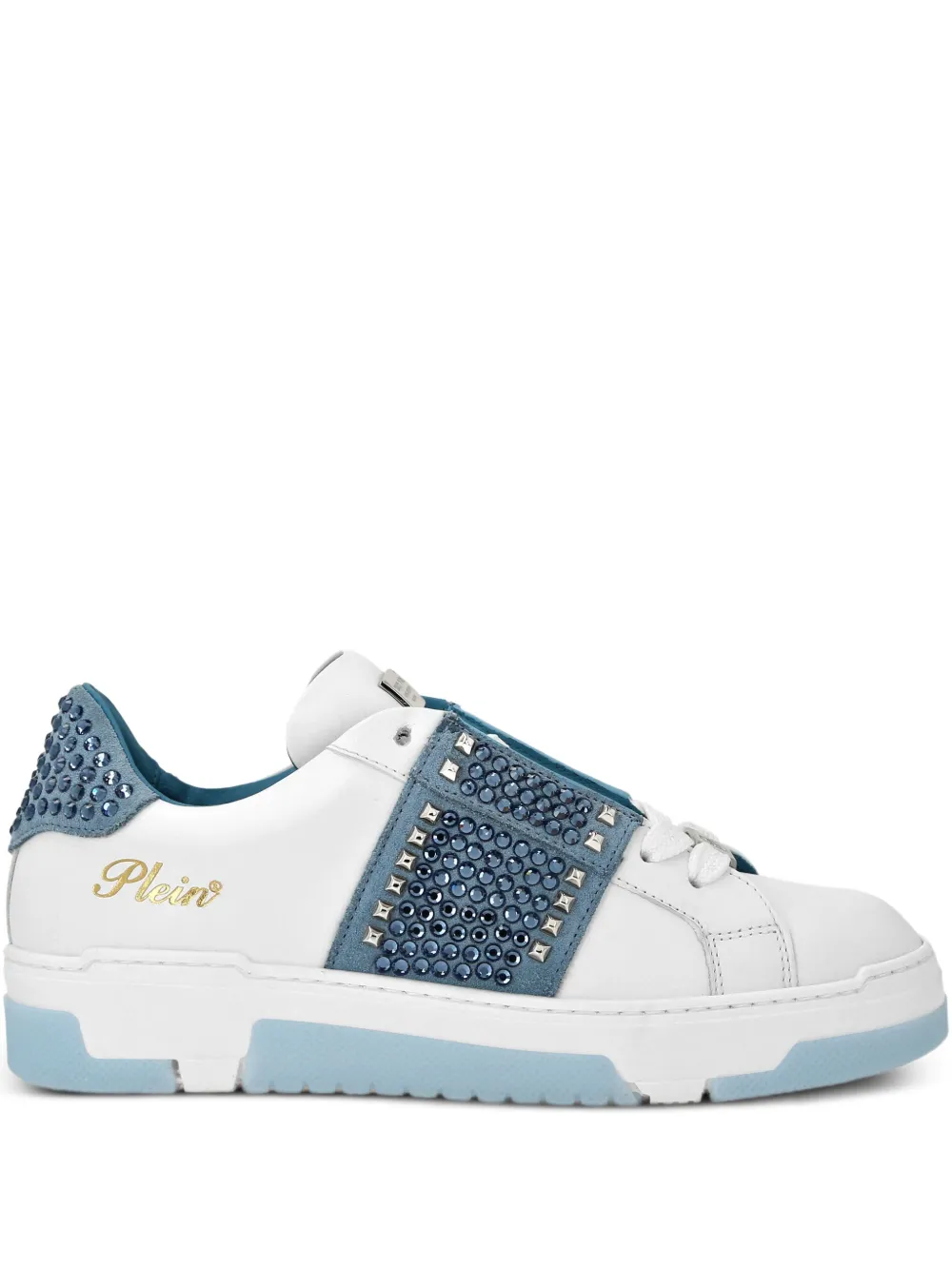 Philipp Plein studded low-top sneakers Blue