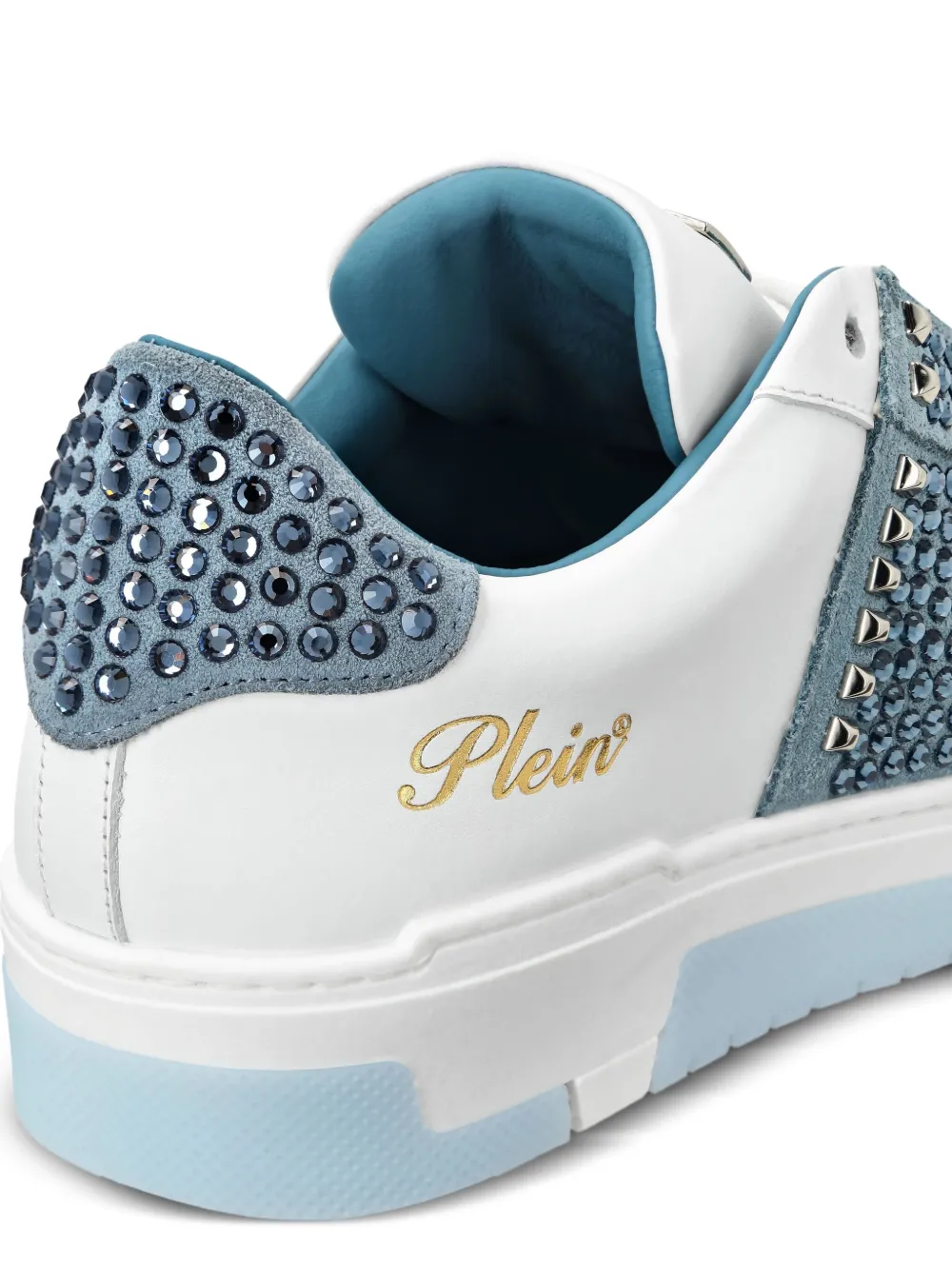 Philipp Plein studded low-top sneakers Blue