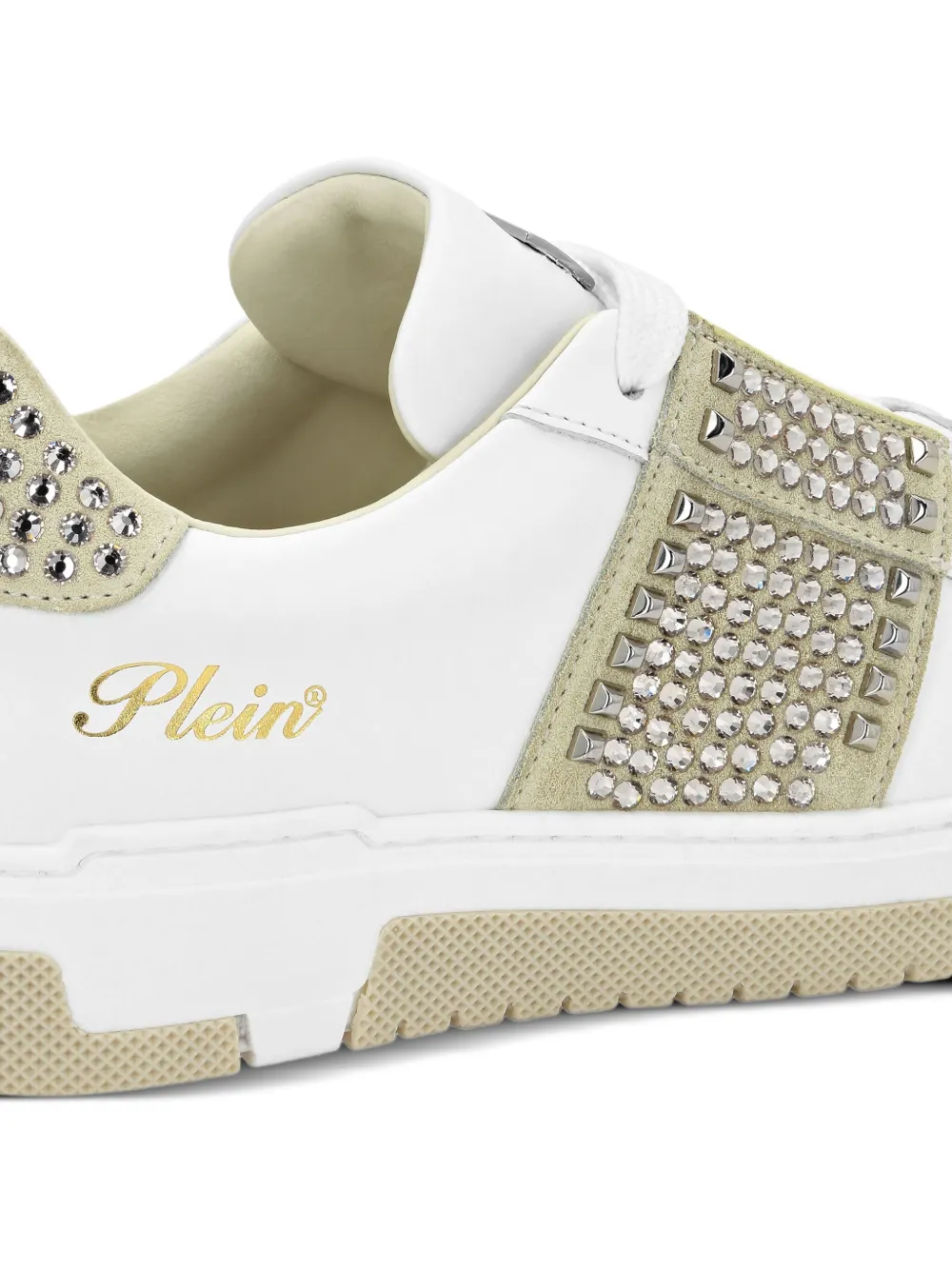 Philipp Plein rhinestone-embellished sneakers Neutrals