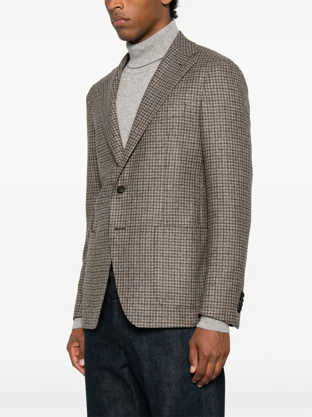 Shop Tagliatore Check-print Blazer