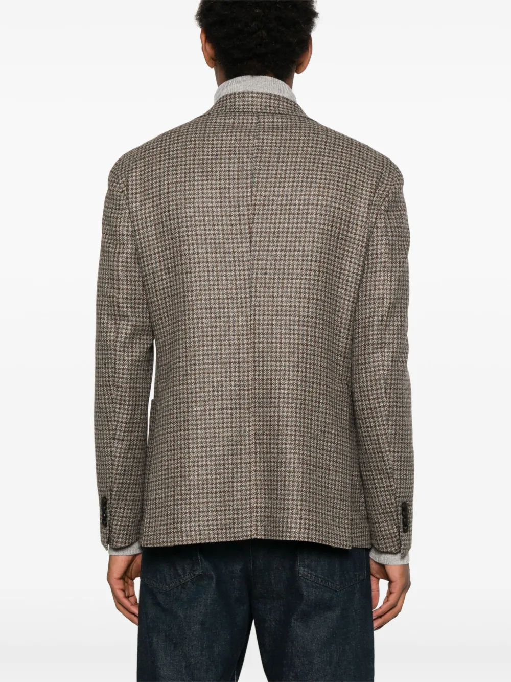 Shop Tagliatore Check-print Blazer