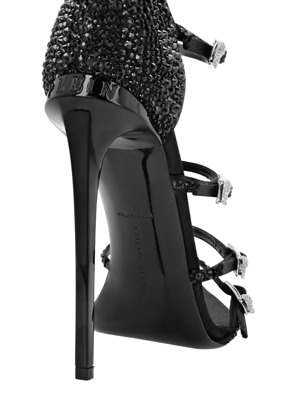 Philipp Plein 120mm Multi-Strap sandals Black