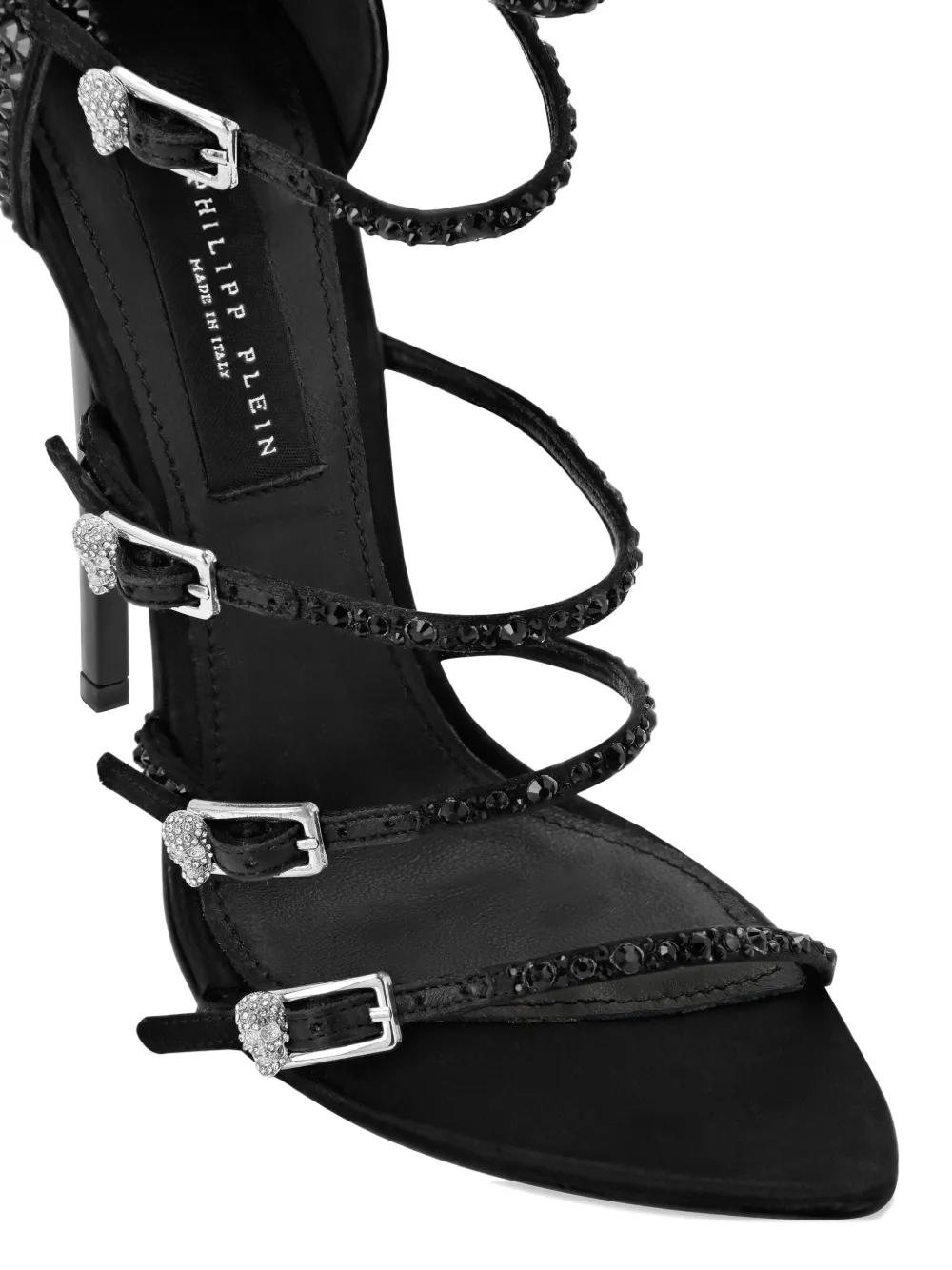 Philipp Plein 120mm Multi-Strap sandals Black