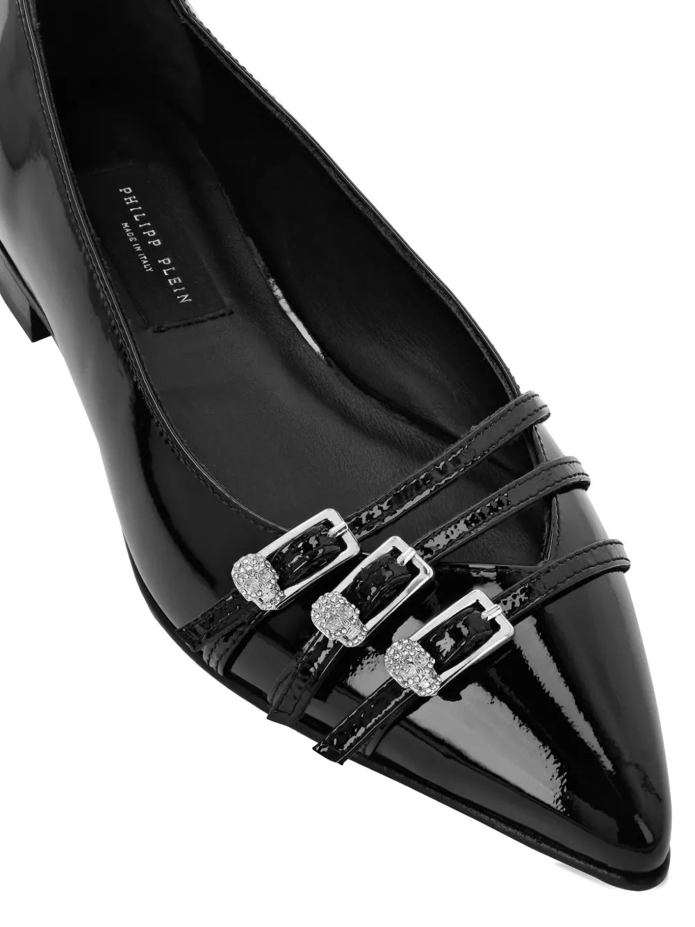 Philipp Plein multi-strap ballet flats Black