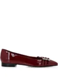 Philipp Plein Skull-embellished ballet flats - Red