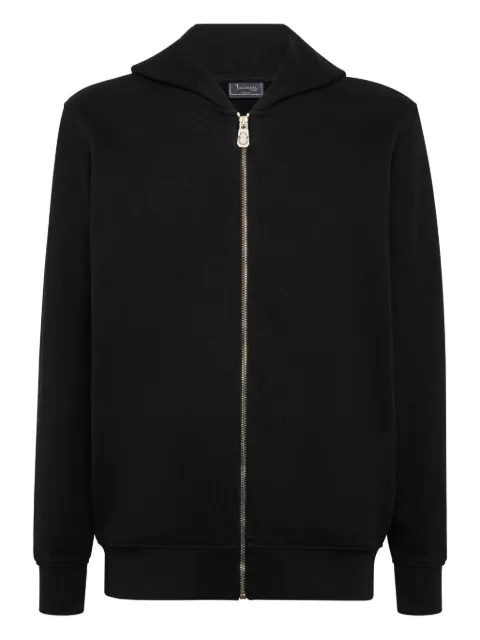 Billionaire lion-print zip-up hoodie